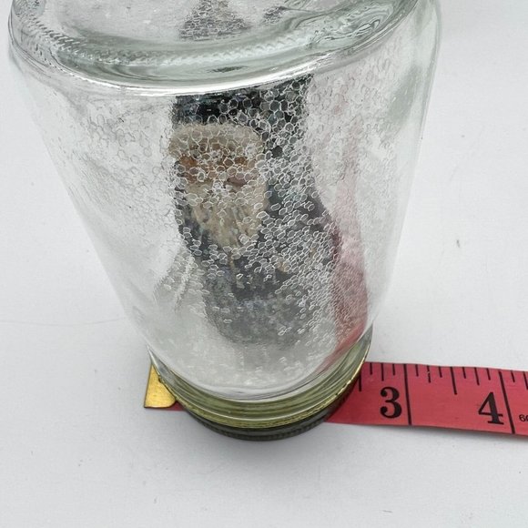 Handcrafted Christmas in a Jar 4.5 x 2.5 Vintage Santa Father Christmas in Snow - Picture 5 of 6